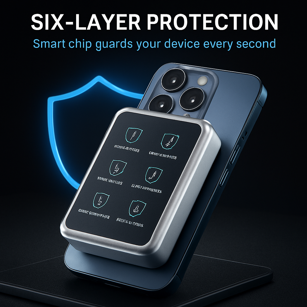 2-in-1 Magnetic Wireless Power Bank for iPhone