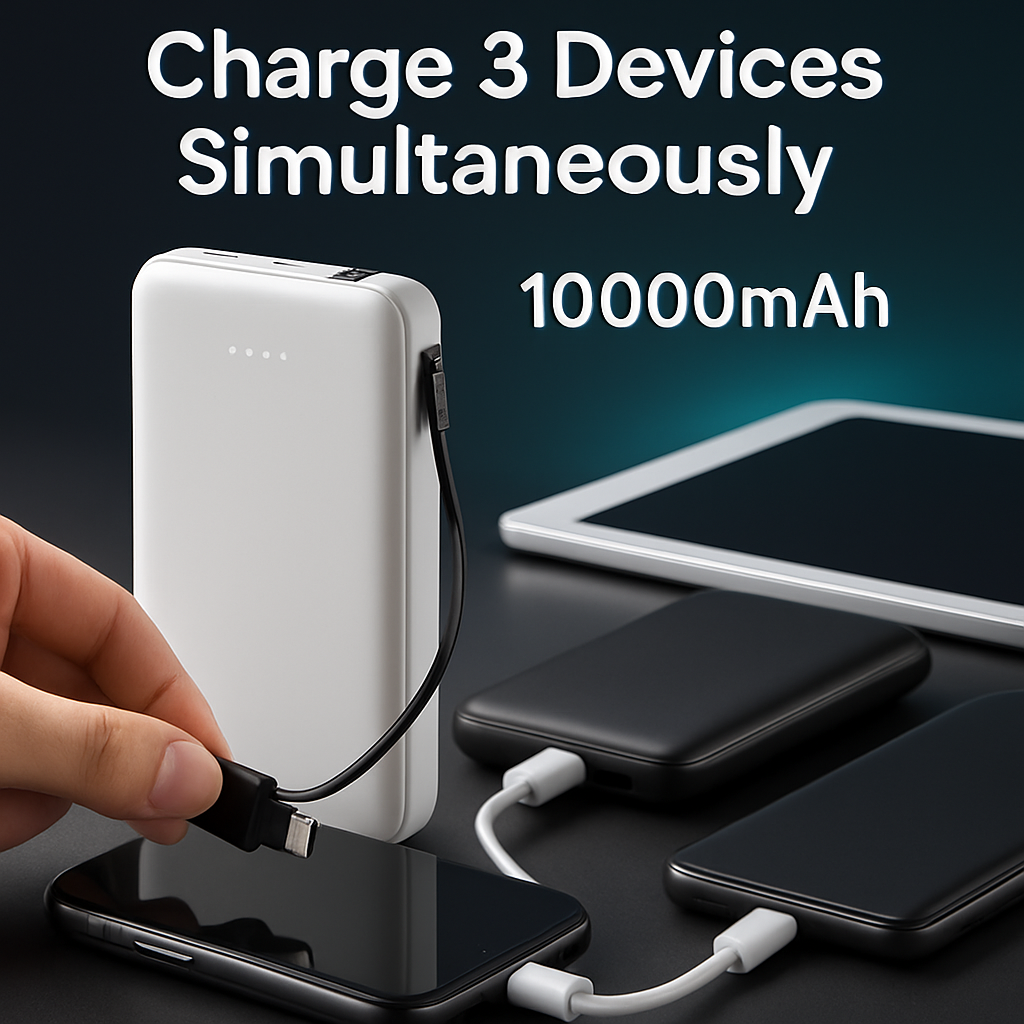 Power Bank Portable Charger with Type-C Cable for iPhone