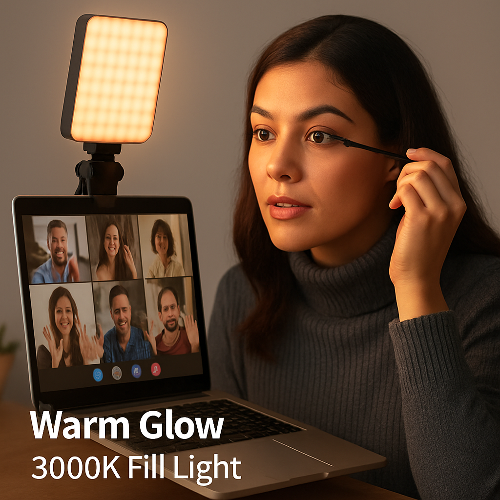 Selfie Clip-On Light with 3 Modes, 10 Brightness Levels