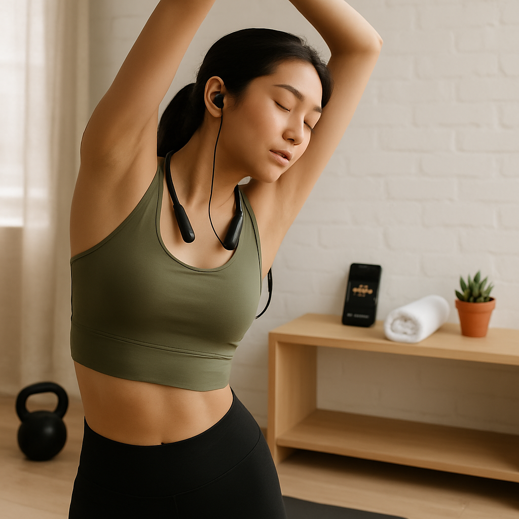Wireless Neckband Headphones for Sports and Calls