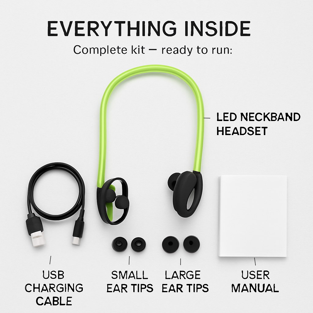 Wireless Sports Headsets Neckband Earphones