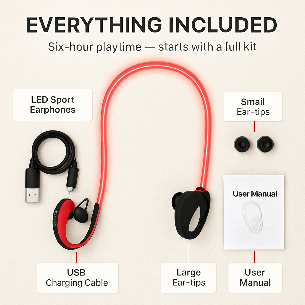 Wireless Sports Headsets Neckband Earphones