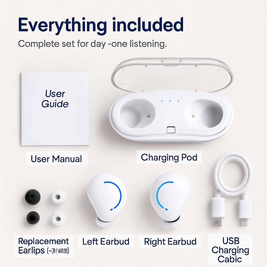 Wireless TWS Earbuds: Crisp Sound, Comfort Fit