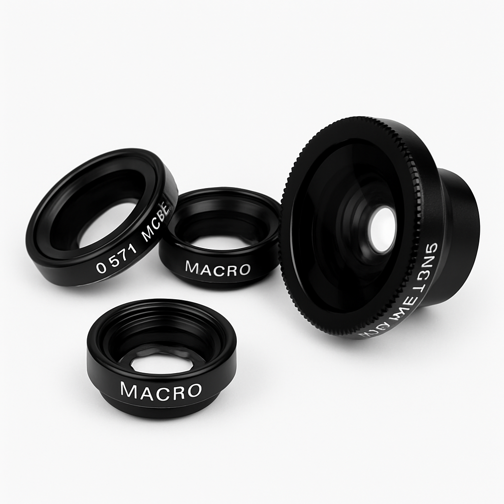 Phone Camera Lens Kit Magnetic 180°Fisheye Lens 0.67xWide Angle 10X Macro Lens for iPhone X /8/7/6s Samsung Galaxy S10/S9