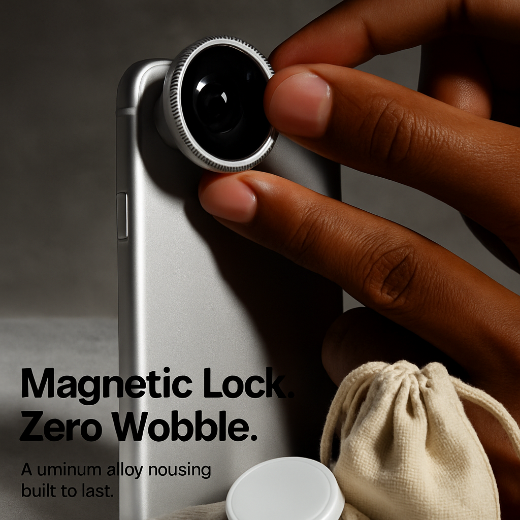 Phone Camera Lens Kit Magnetic 180°Fisheye Lens 0.67xWide Angle 10X Macro Lens for iPhone X /8/7/6s Samsung Galaxy S10/S9