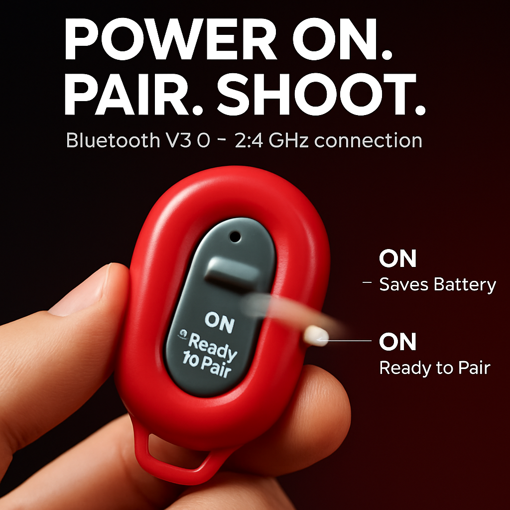 Unique Wireless Shutter Remote Controller for Android and iOS Devices