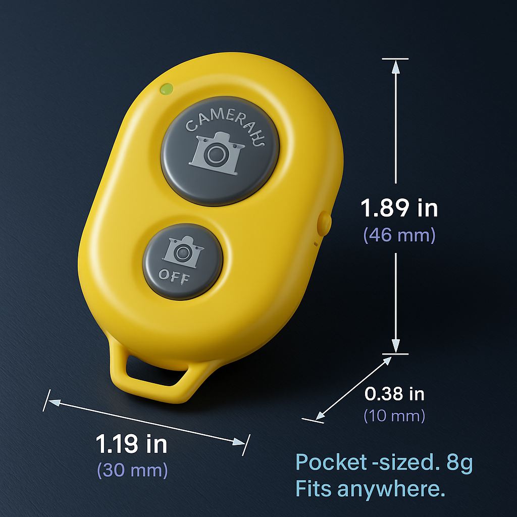 Unique Wireless Shutter Remote Controller for Android and iOS Devices
