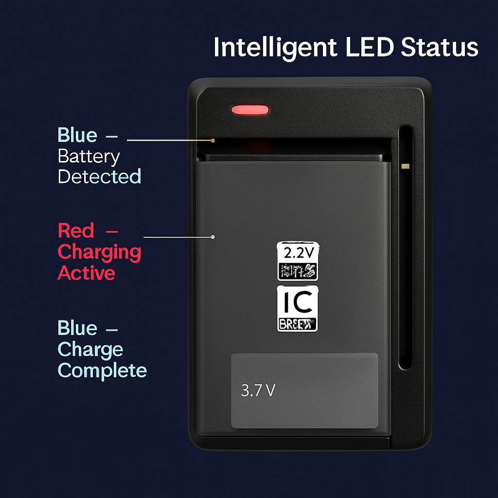 Camera Battery Charger 3.7V Rechargeable Battery Charger Mobile Universal Battery Charger For Cameras Cell Phones
