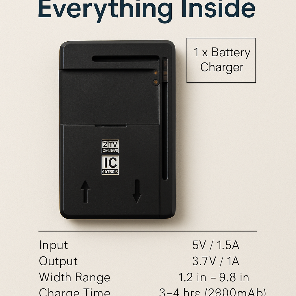 Camera Battery Charger 3.7V Rechargeable Battery Charger Mobile Universal Battery Charger For Cameras Cell Phones