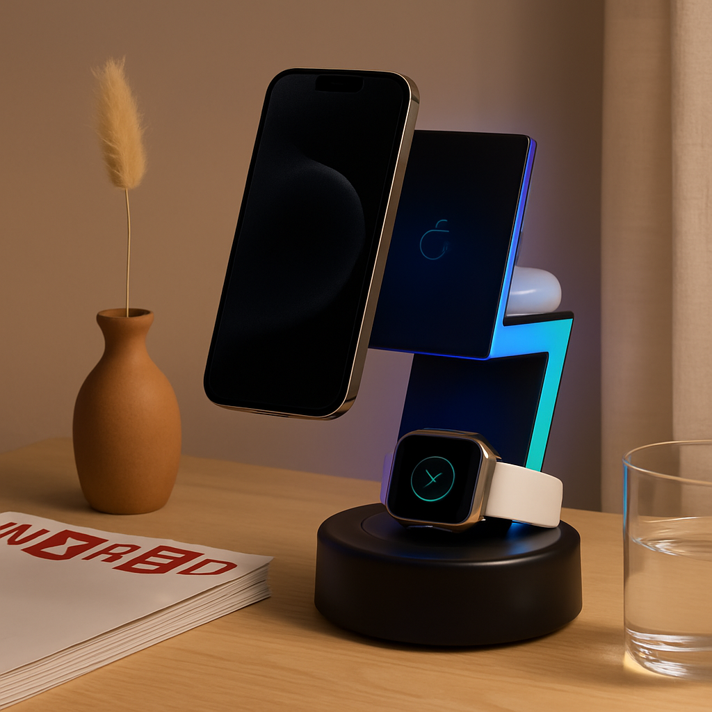 3-in-1 MagSafe Wireless Charger with RGB Lighting