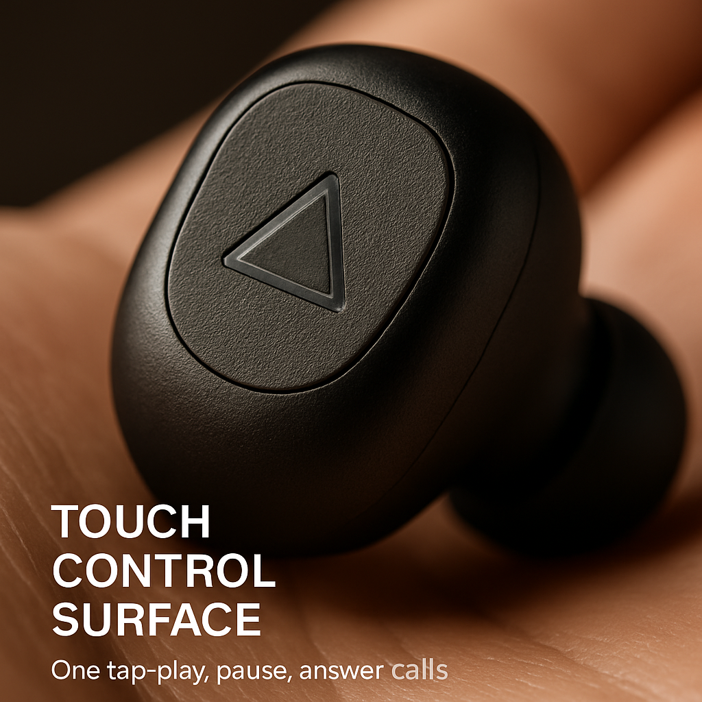 True Wireless Earbuds with Magnetic Charging Dock