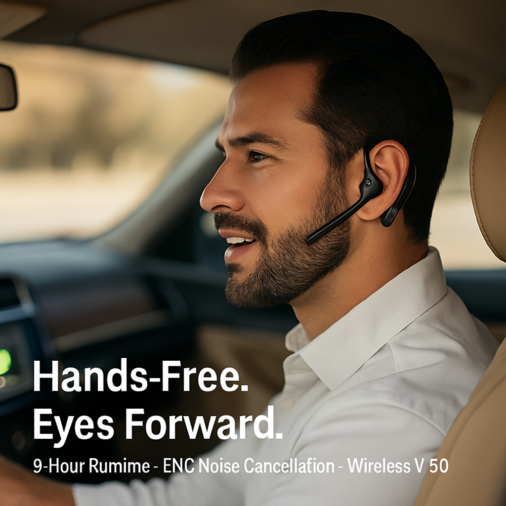 Earpiece ENC Wireless Earbuds for Business & Travel