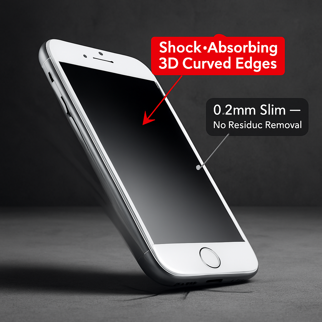 3D Curved Glass Full Cover Protector for iPhone