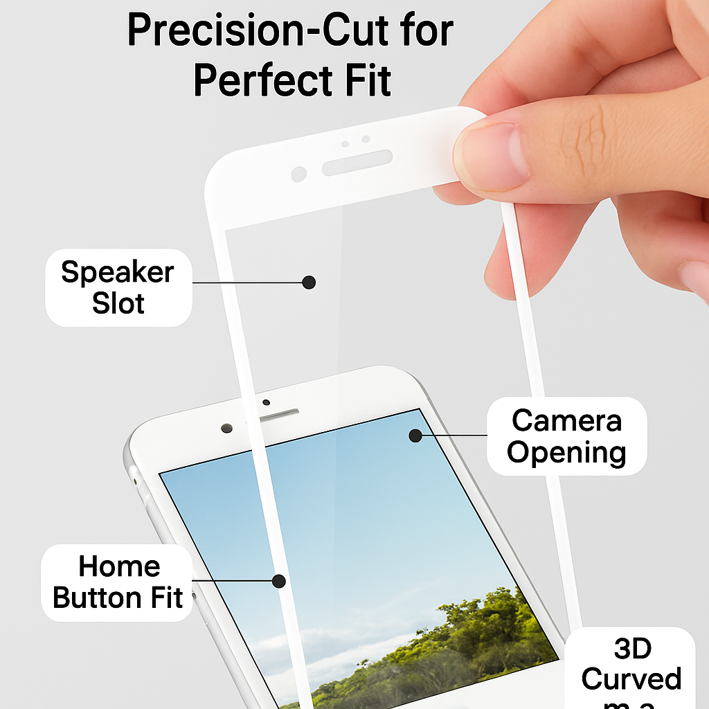 3D Curved Tempered Glass Full Cover Screen Protector for Apple iPhone 6