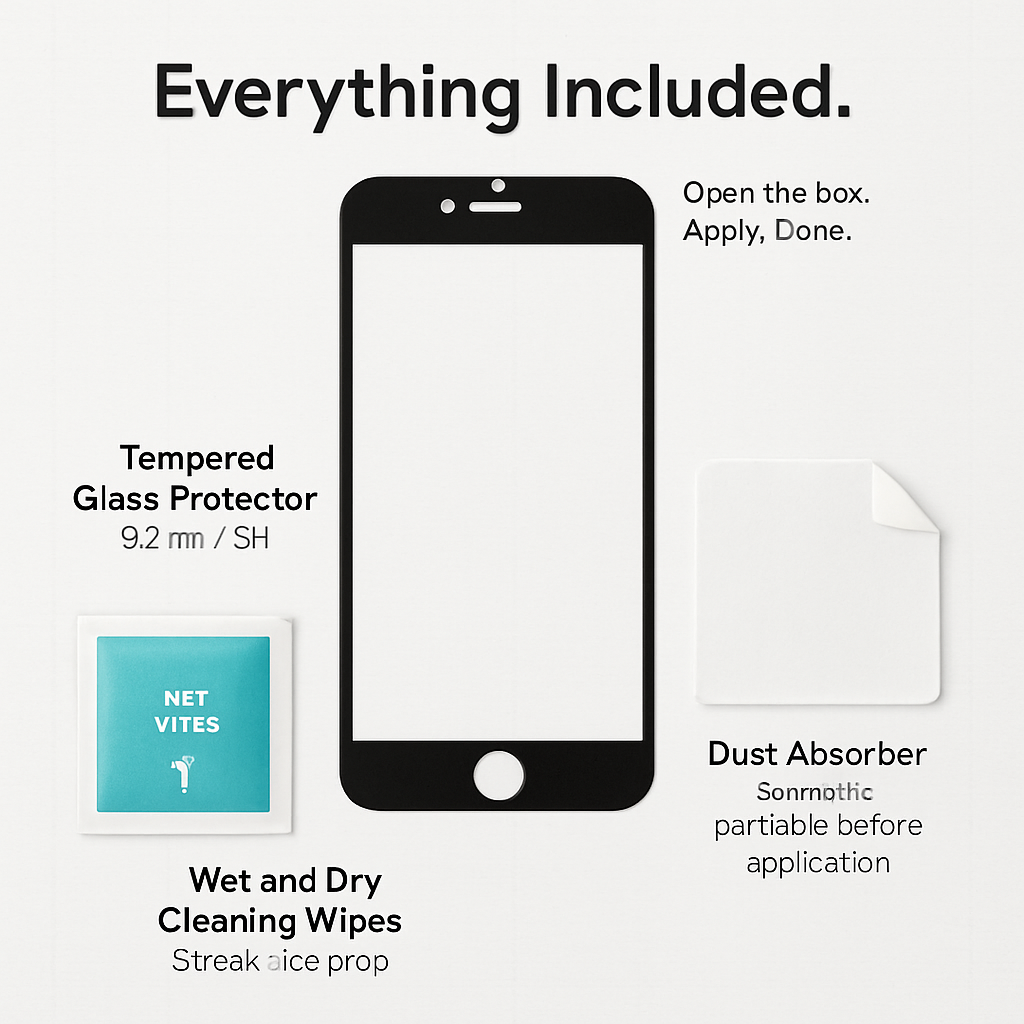 3D Curved Tempered Glass Full Cover Screen Protector for Apple iPhone 7 Plus