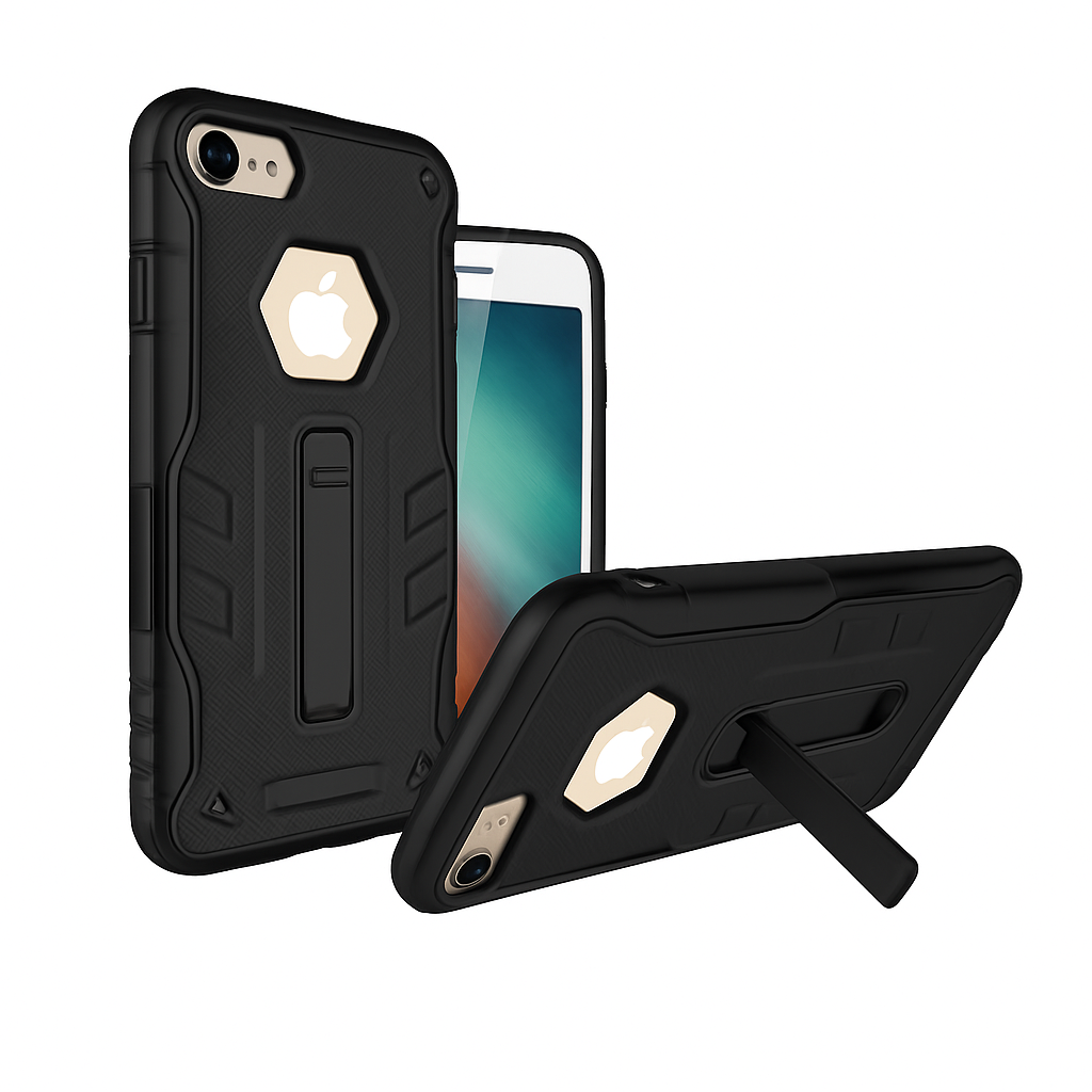 iPhone 8 Case with Kickstand - Green/Black