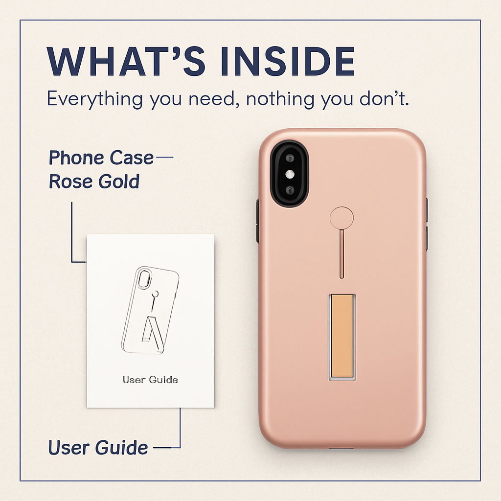 Finger Strap iPhone X Case with Kickstand
