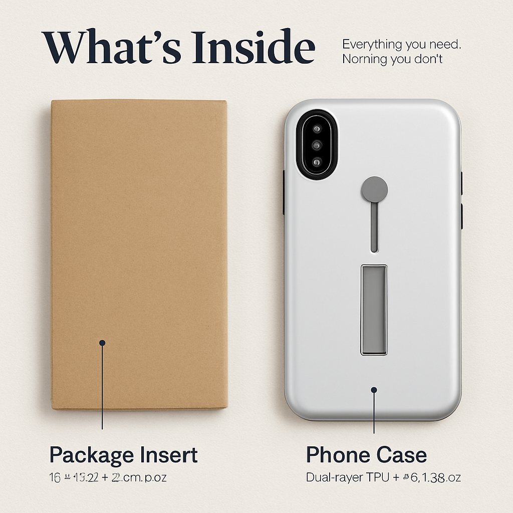 Finger Strap iPhone X Case with Kickstand