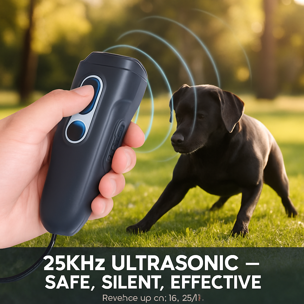 Ultrasonic Bark Deterrent for Dogs with LED Light