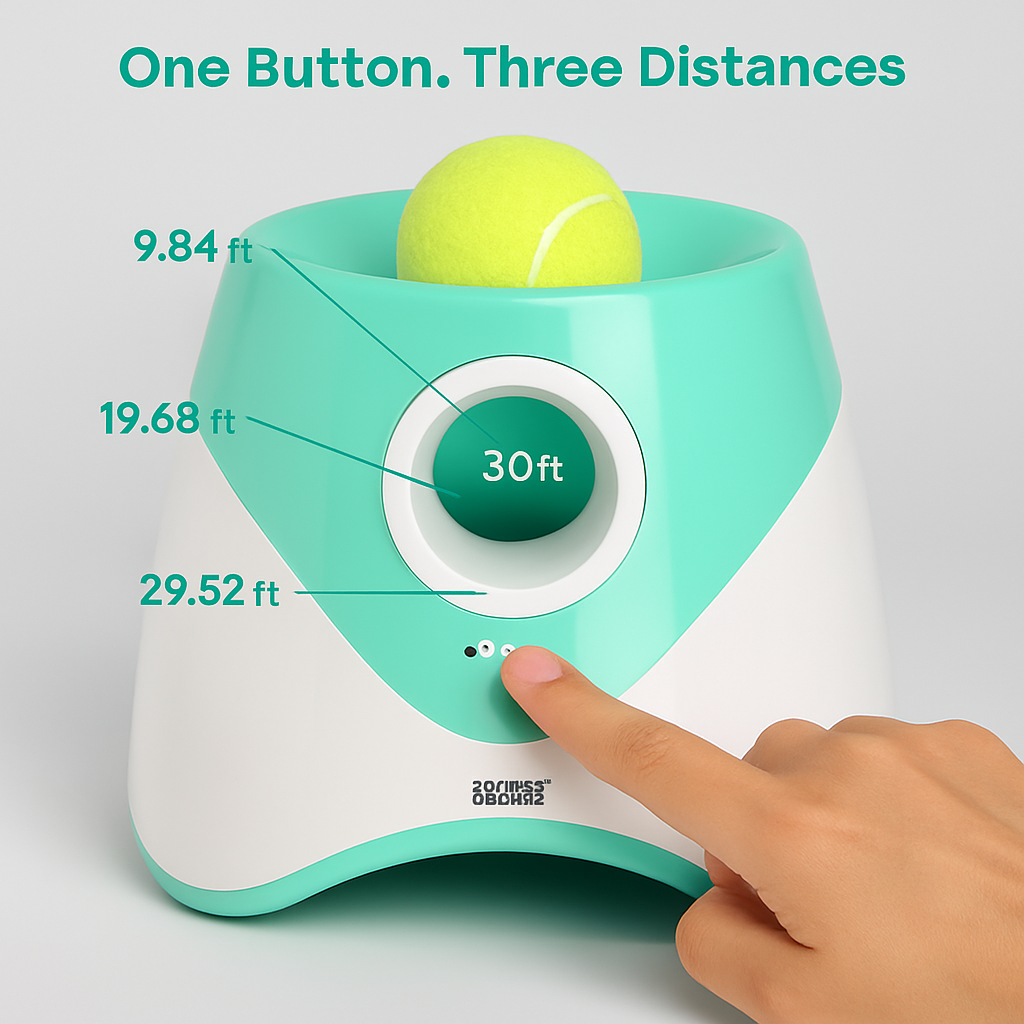 Automatic Dog Ball Launcher with 6 Balls