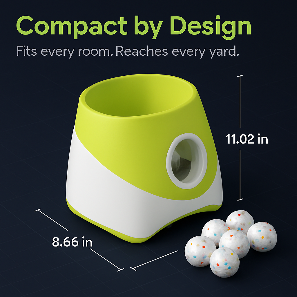 Automatic Dog Ball Launcher Rechargeable Interactive Pet Ball Thrower for Small Medium Dogs Interactive Dog Fetch Toy with 3 Adjustable Distance Setti