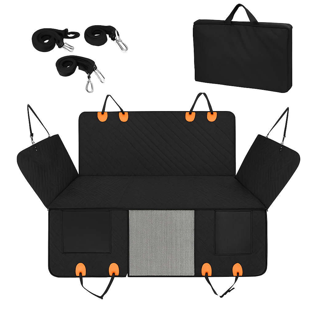 Dog Car Seat Cover for Back Seat - Waterproof Oxford Hammock