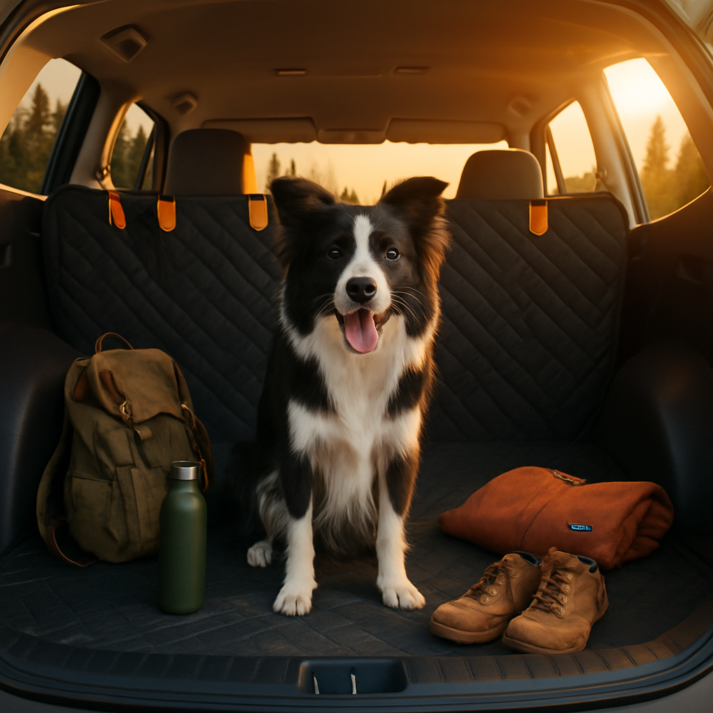 Dog Car Seat Cover for Back Seat - Waterproof Oxford Hammock