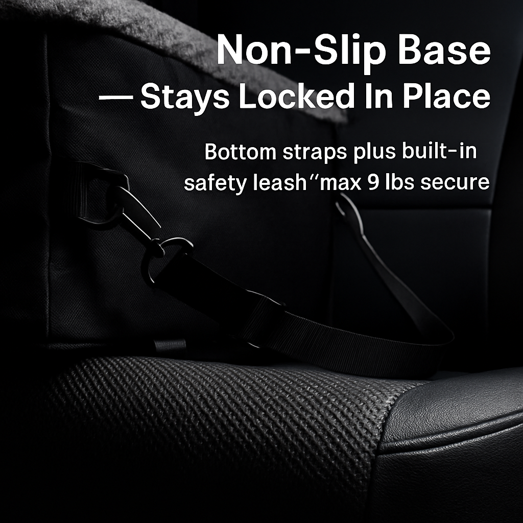 Small Dog Car Seat with Harness for Safe Travel