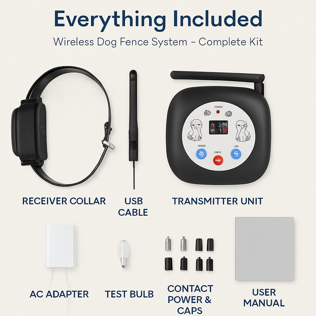 Wireless GPS Dog Fence System with Collar Receiver