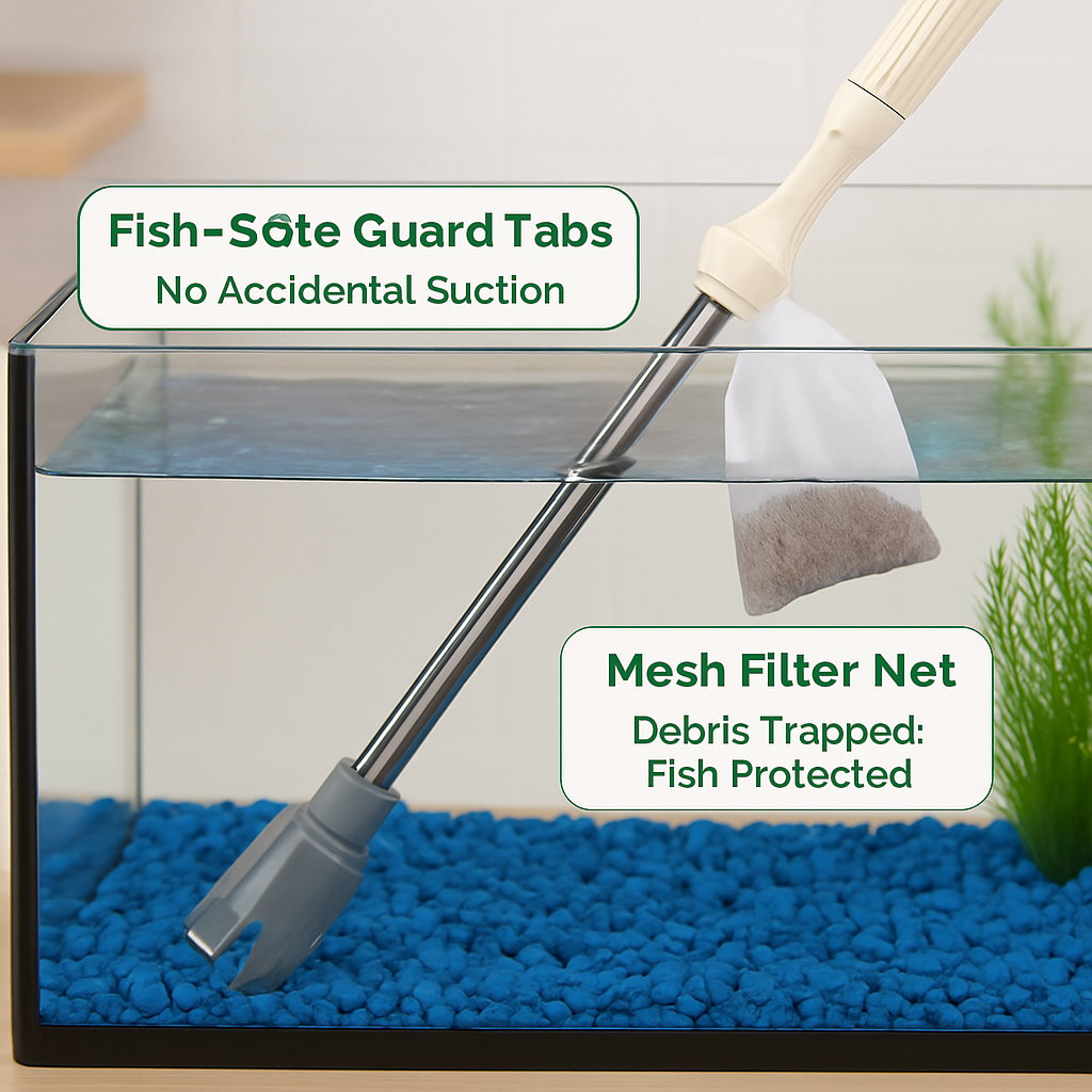 Multifunctional Aquarium Gravel Cleaner - Adjustable Tube