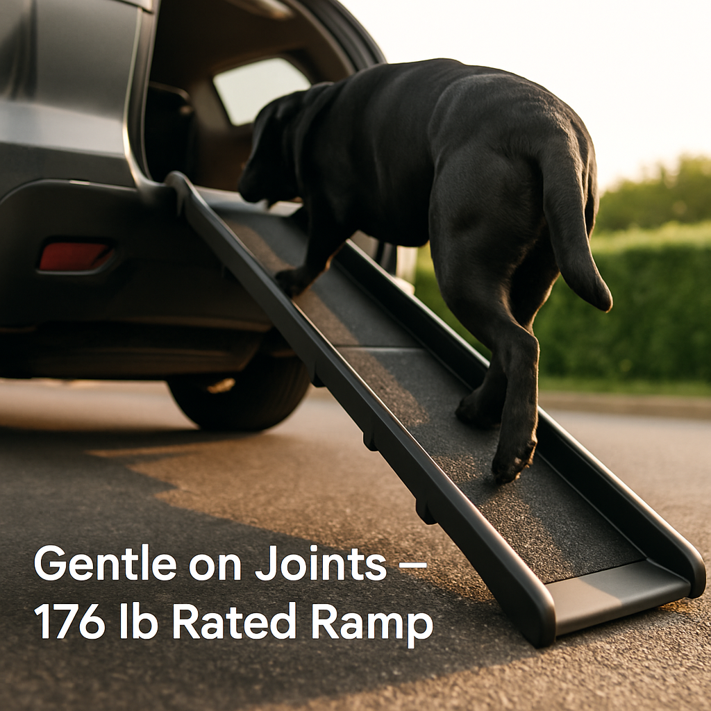 Foldable Pet Ramp for Cars, SUVs and Trucks
