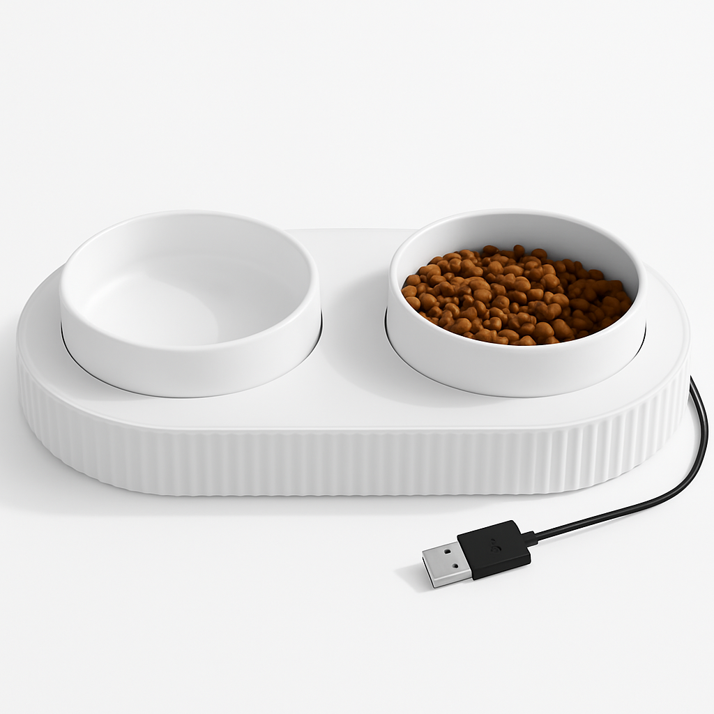 Heated Water Bowl for Pets – Ceramic USB-Powered