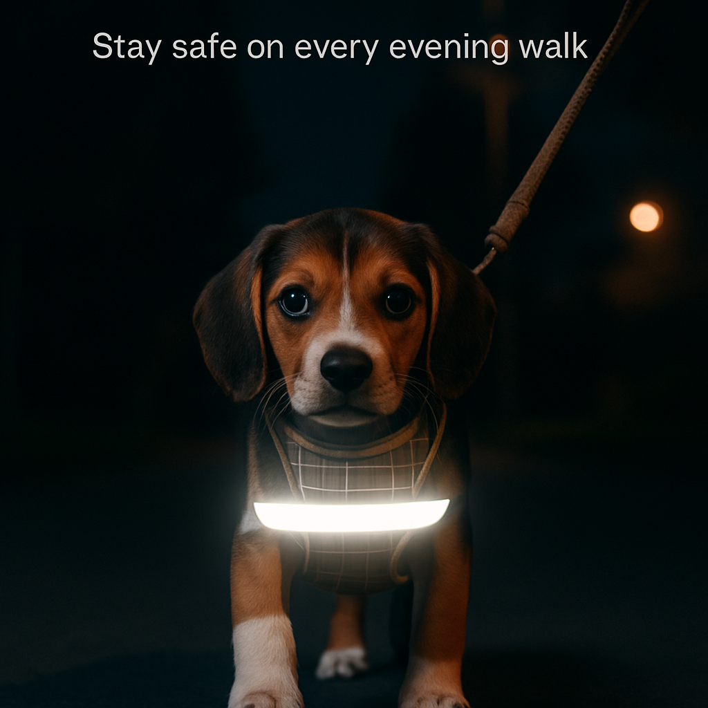 Pet Mesh Harness and Leash Set with Reflective Chest Strap