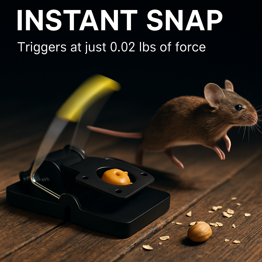 6Packs Mouse Traps Reusable Rat Rodent Killer Effective Pest Control Mouse Catcher Mice Snap Kill Trap