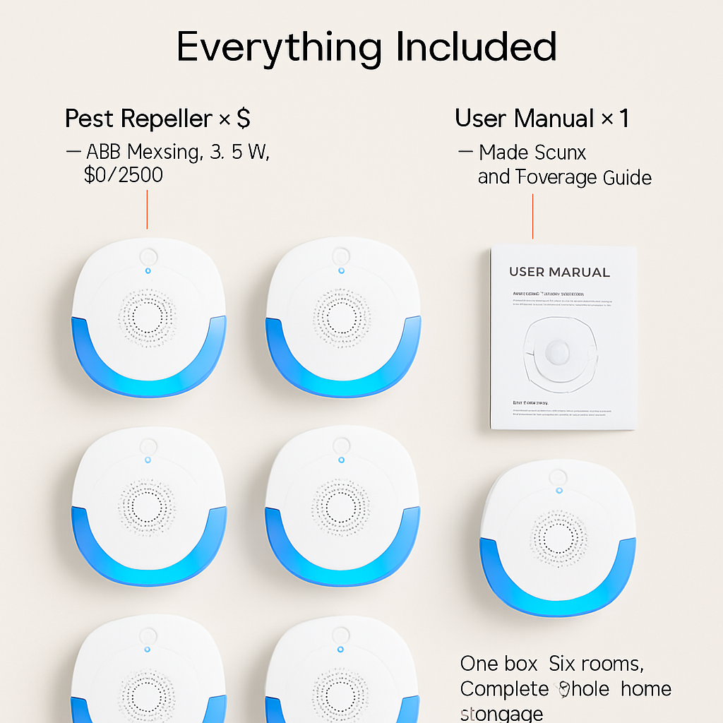 Ultrasonic Pest Repellers Plug-In for Indoor Use