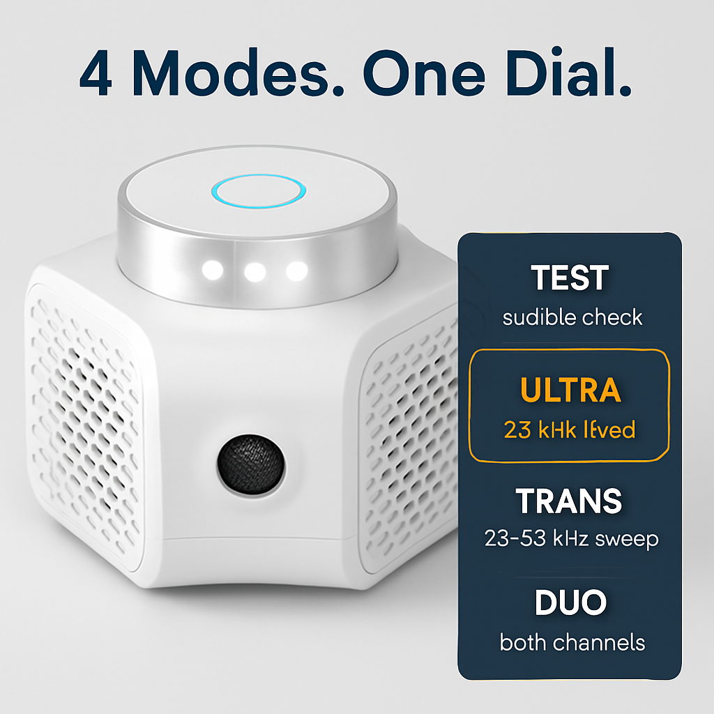 Ultrasonic Rodent Chaser for Indoor Use - Home Safe