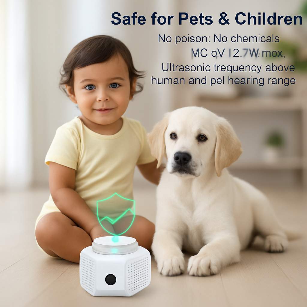 Ultrasonic Rodent Chaser for Indoor Use - Home Safe