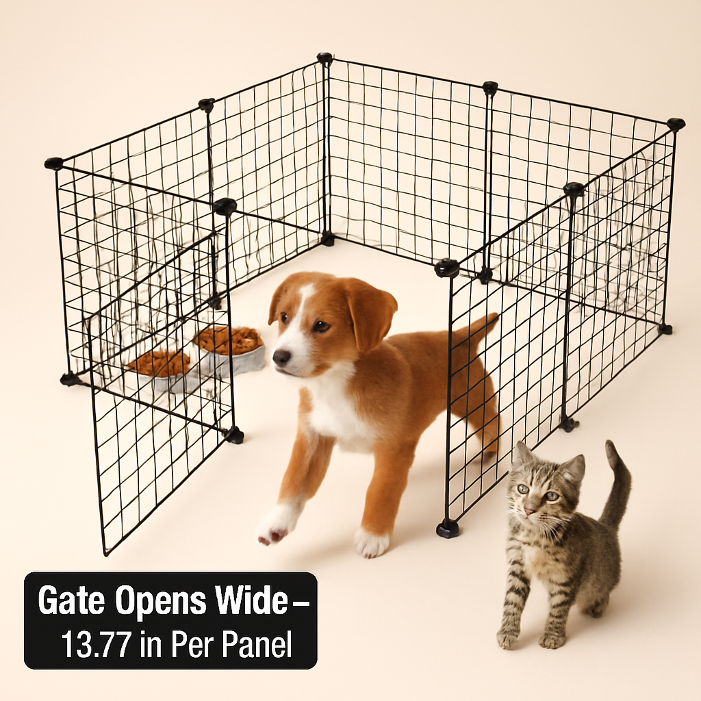 Small Animal Playpen with Door for Indoor/Outdoor Use