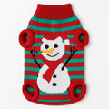 Pet Christmas Sweater Snowman pattern - Size L