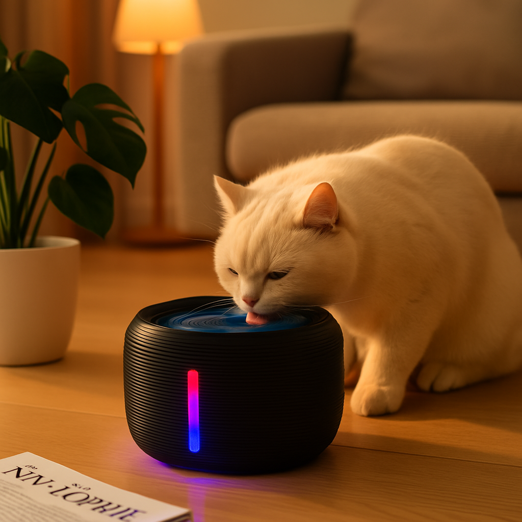 Pet Water Fountain for Cats - Quiet Flow