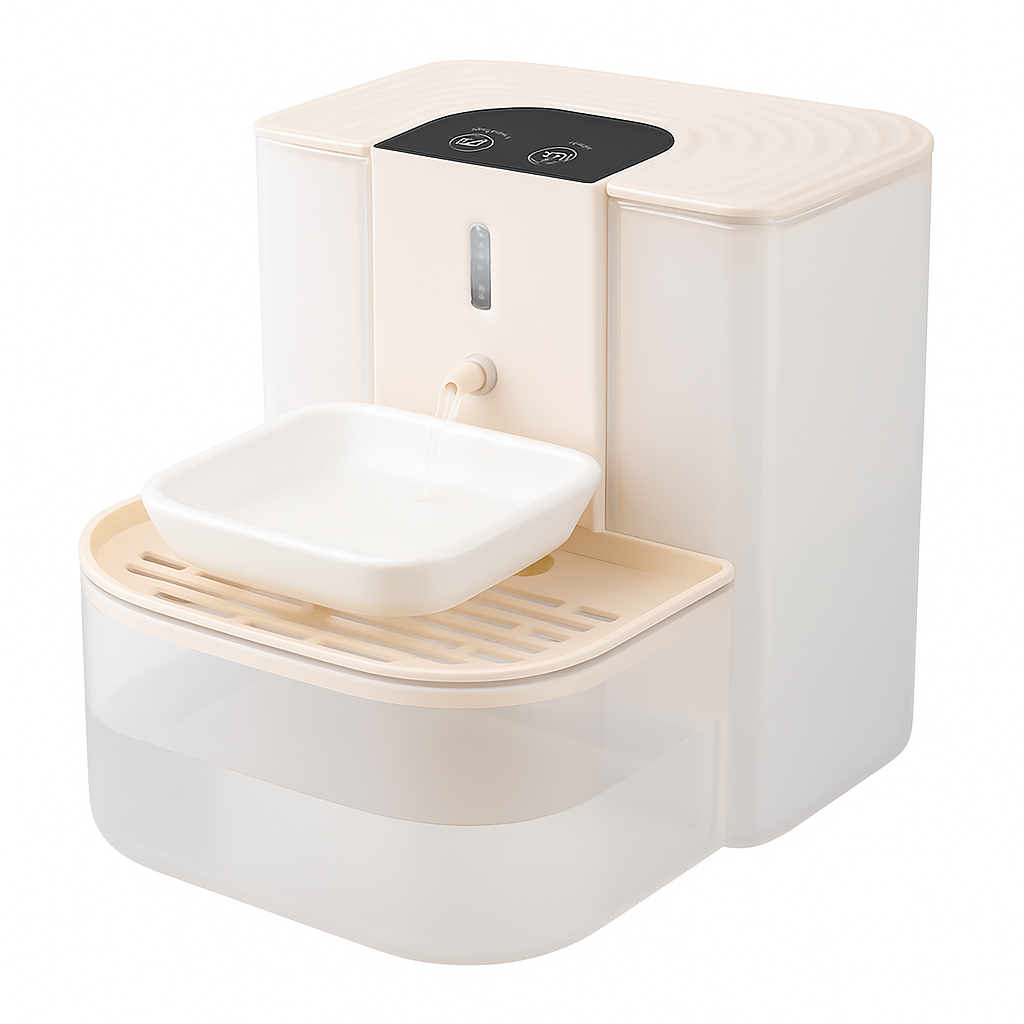 Smart Pet Water Fountain Automatic Cat Water Dispenser 4.5L Cordless Rechargeable Dog Water Fountain Self-Refill with 3 Adjustable Volume 3 Time Inter