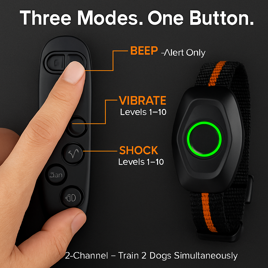 Waterproof Dog Training Collar with Receiver and Beep