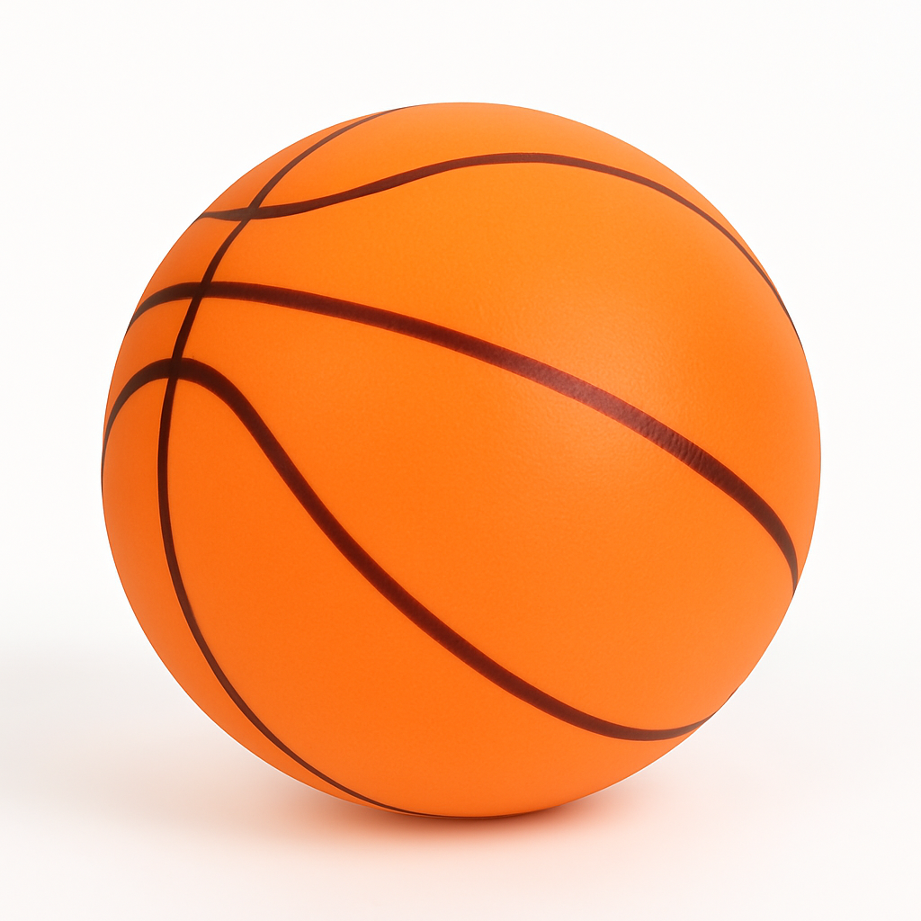 Silent Foam Basketball with Hoop for Indoor Training