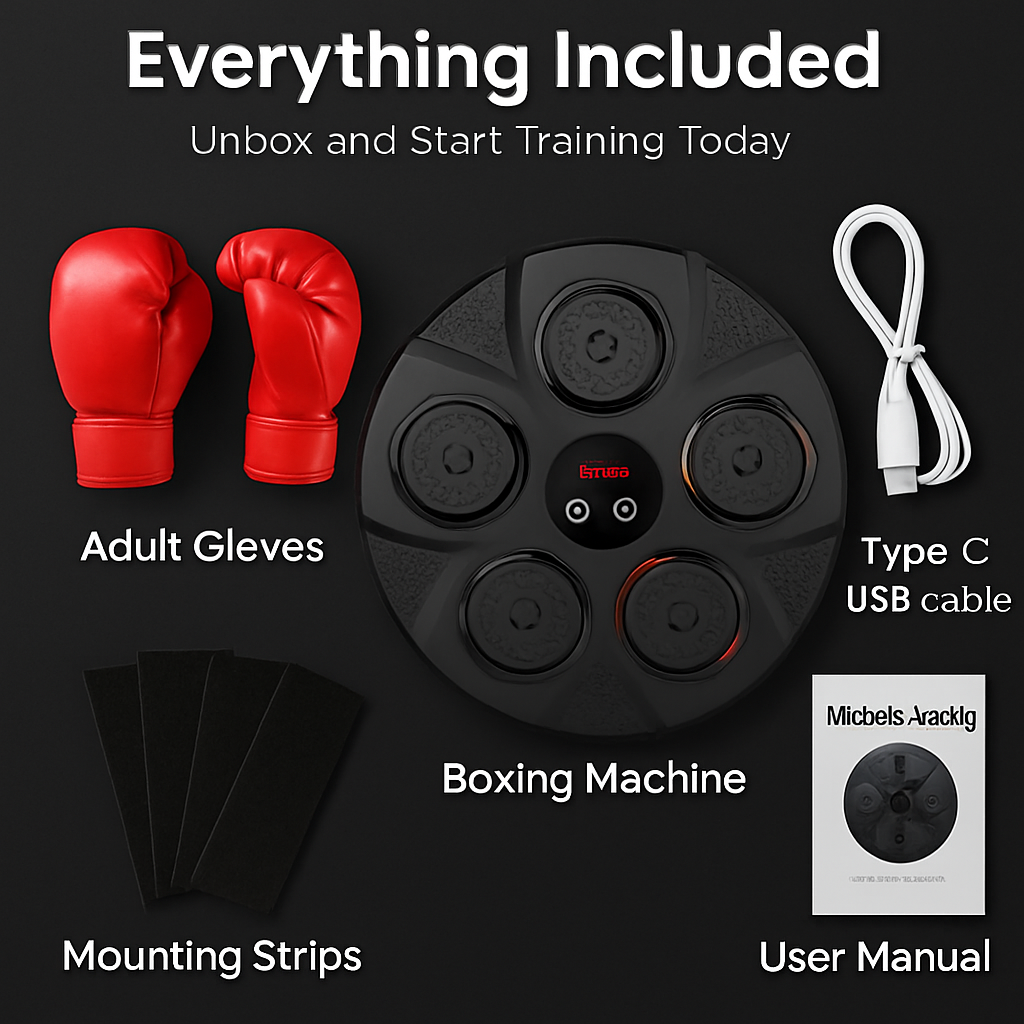 Boxing Wall Target Pad with Gloves for Home Training