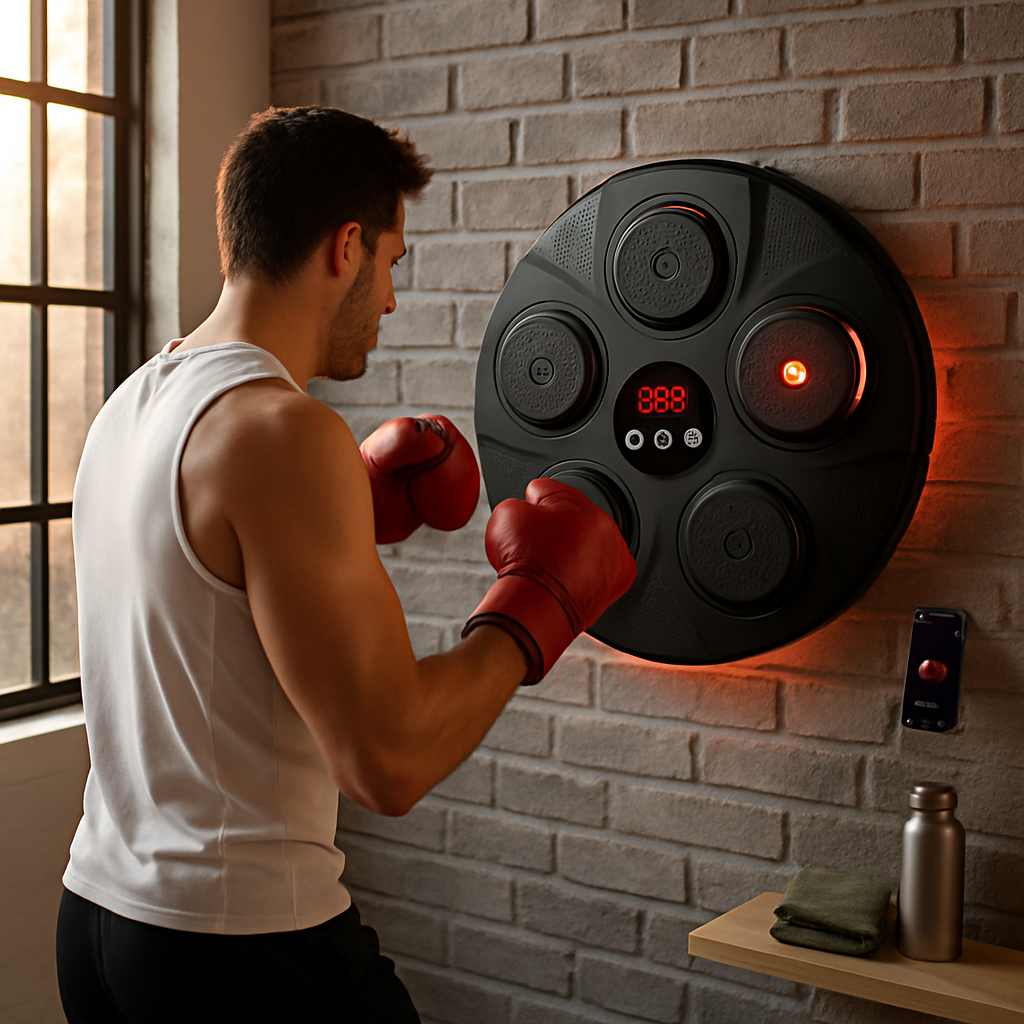 Boxing Wall Target Pad with Gloves for Home Training