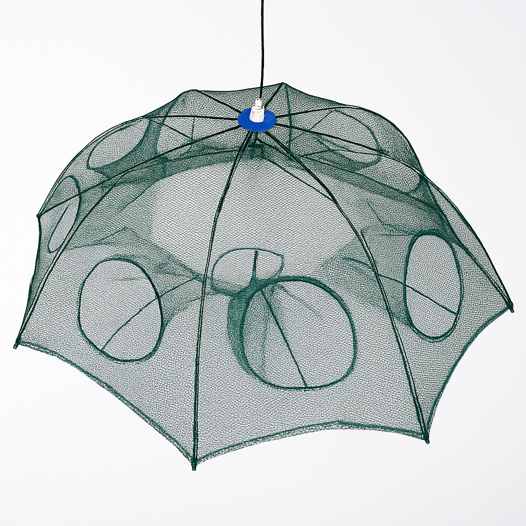 Foldable Fishing Bait Net Trap for Crab, Shrimp & Minnow