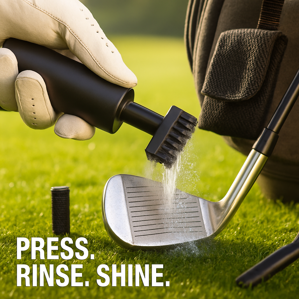 Golf Club Cleaning Kit with Towel, Sharpener & Water Bottle
