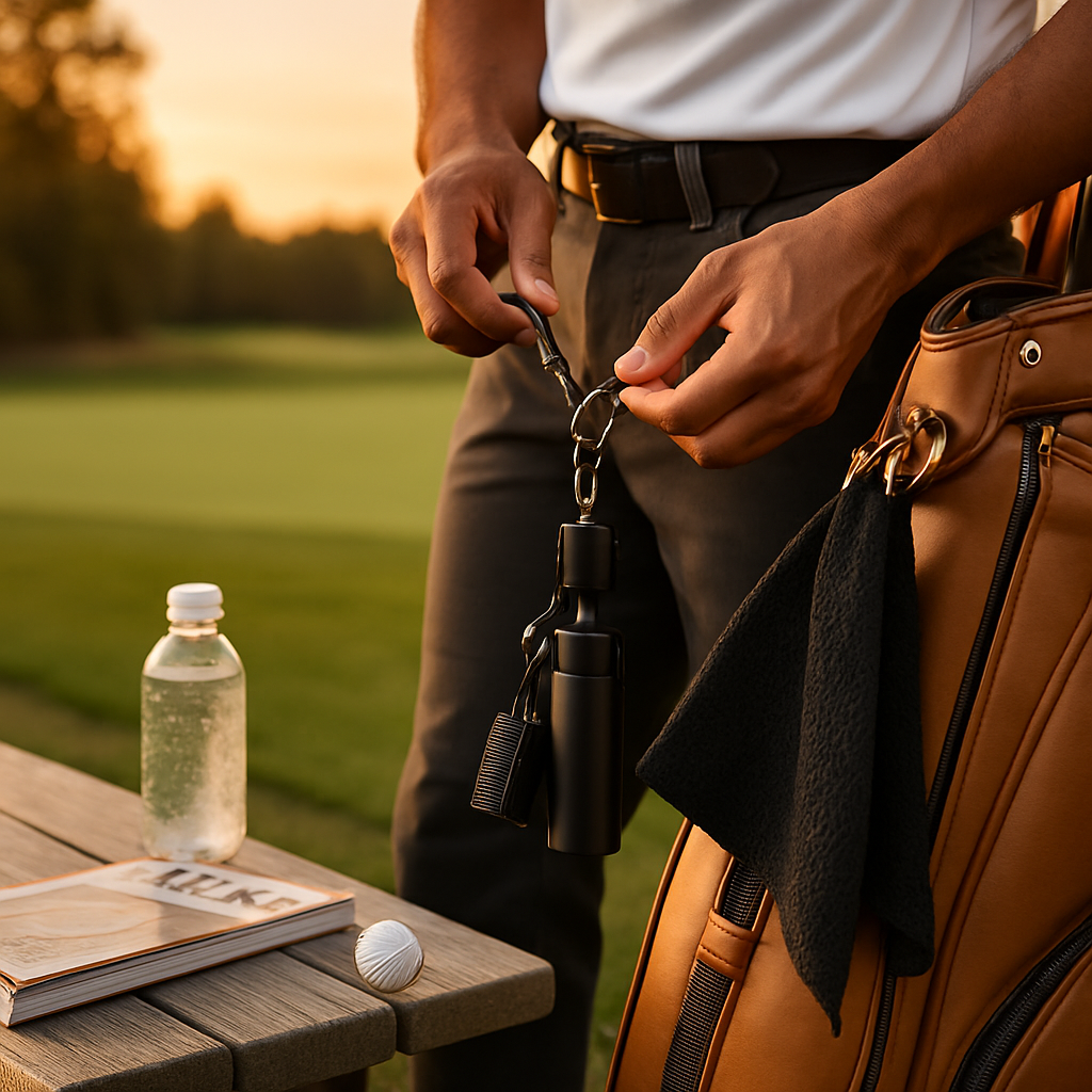 Golf Club Cleaning Kit with Towel, Sharpener & Water Bottle