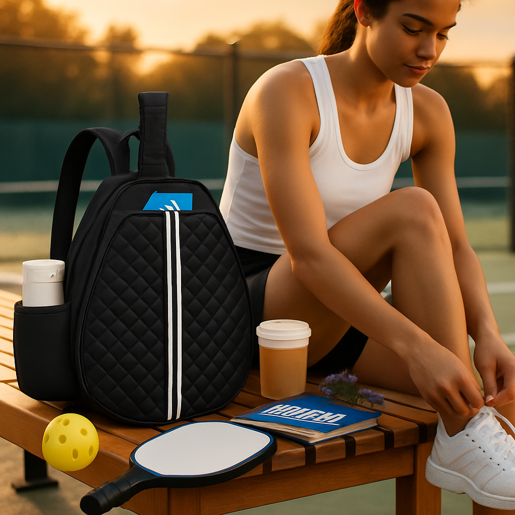 Pickleball Sling Bag - Waterproof, 7-Compartment