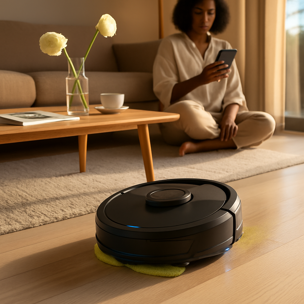 2-in-1 AI Robot Vacuum & Mop Matrix for Home Cleaning